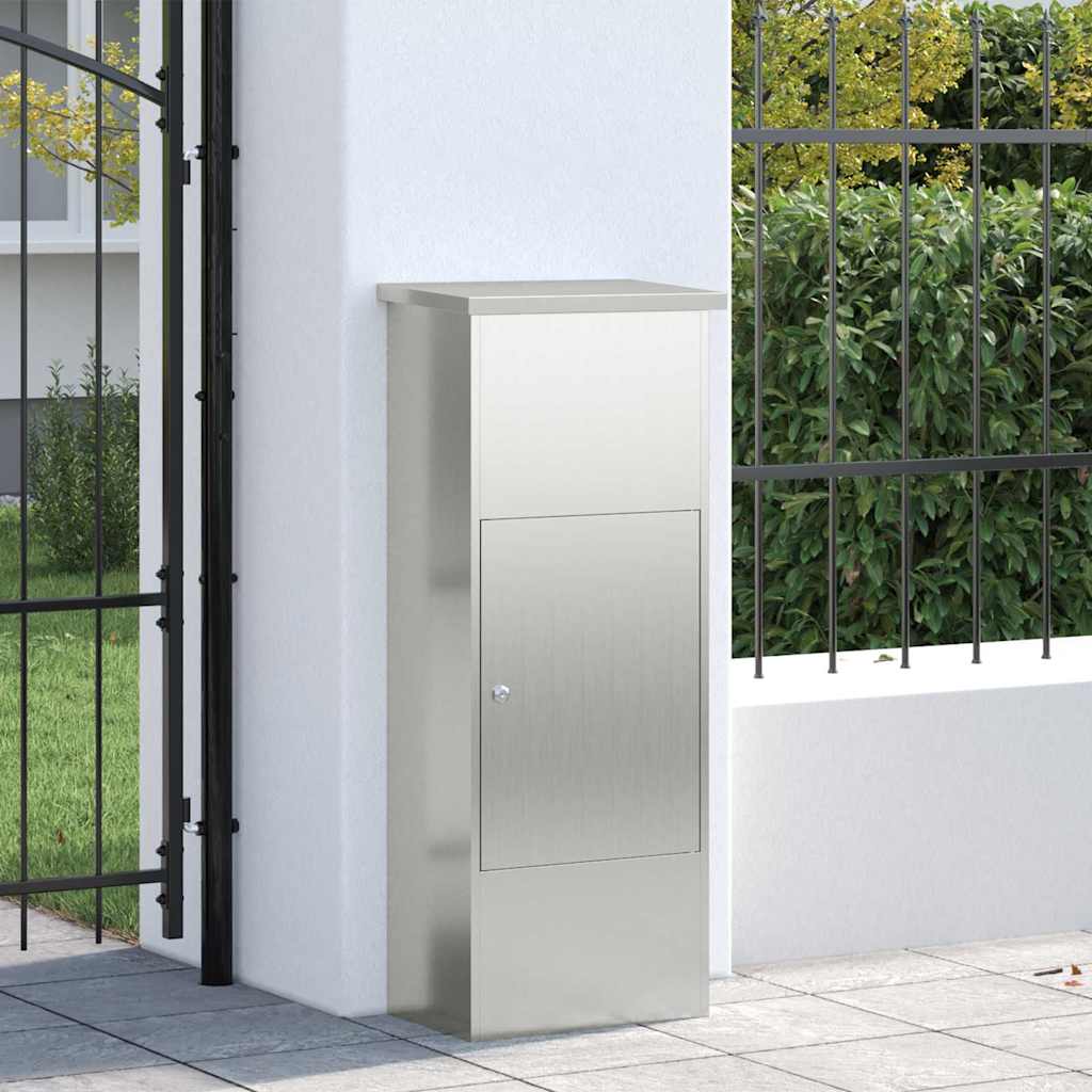 vidaXL Pakket inwerp box Zwart 44.5 x 29 x 110.5 cm