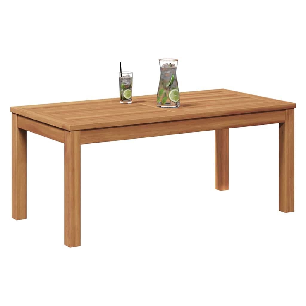 vidaXL Tuinstafel Naturel 95 x 45 x 40 cm Massief teakhout