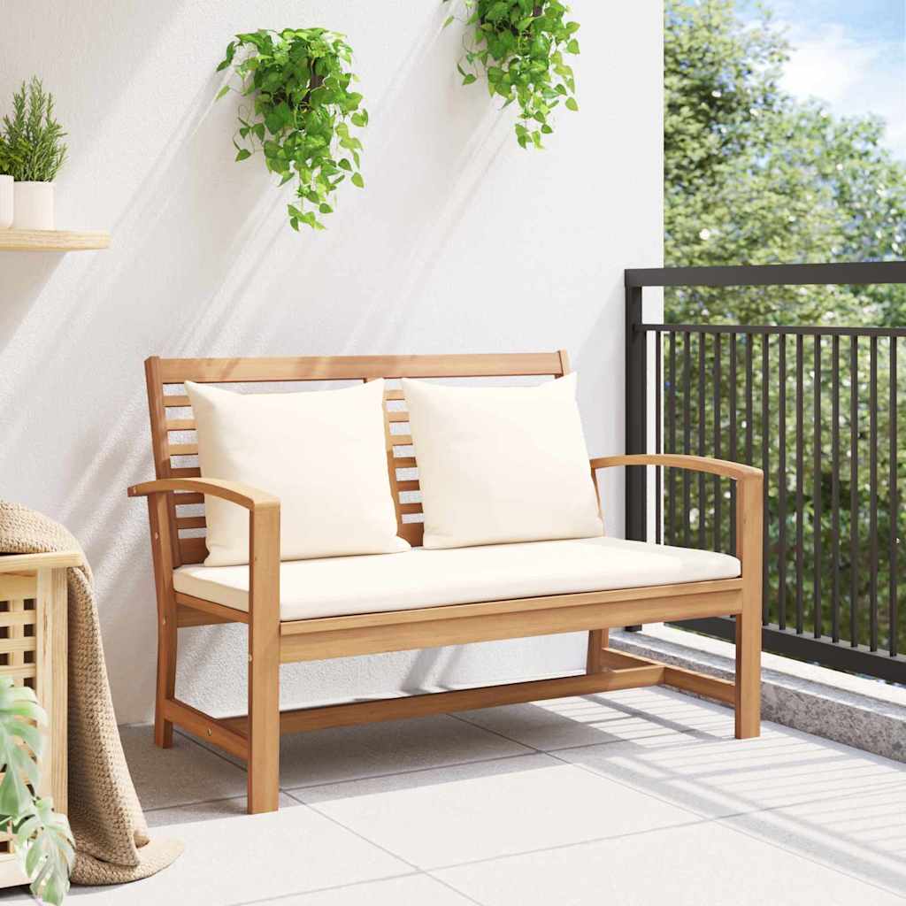 vidaXL Tuinbank Naturel 110 x 64 x 76.5 cm Massief teakhout
