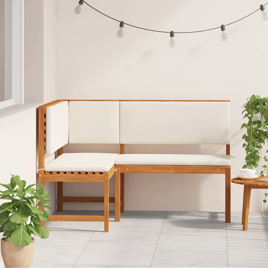 vidaXL Tuinhoekbank Bruin 140 x 100 x 91cm Massief acaciahout