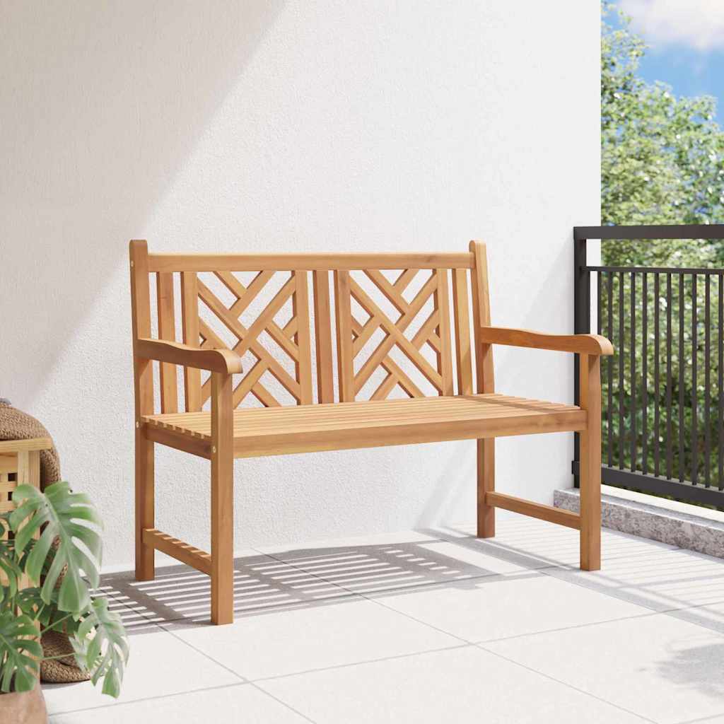 vidaXL Tuinbank Bruin 114 x 60 x 90 cm Massief teakhout