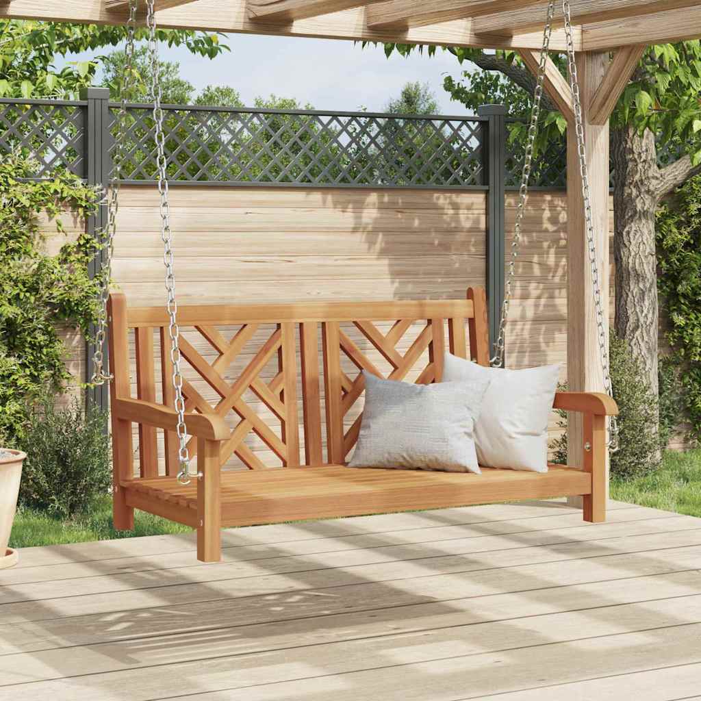 vidaXL Schommelbank Other Bruin 114 x 60 x 64 cm Massief teakhout