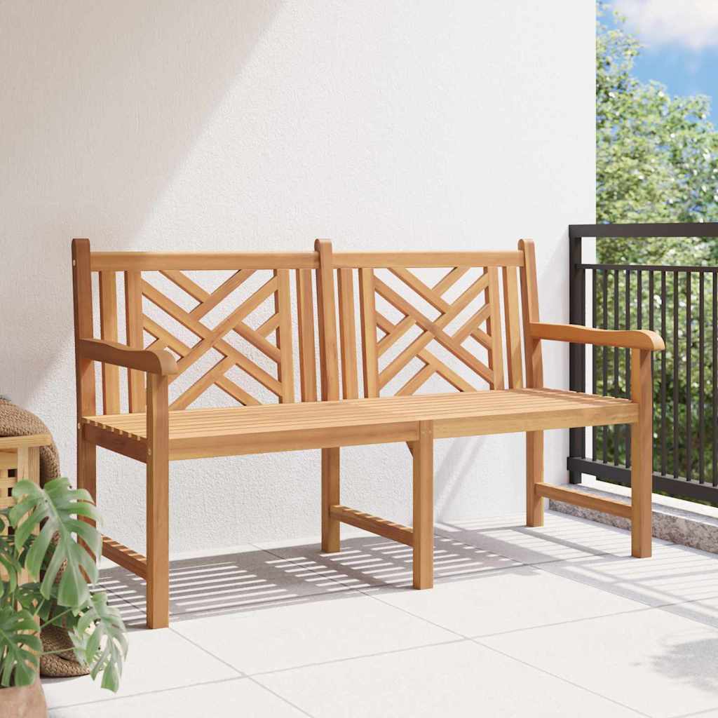 vidaXL Tuinbank Bruin 150 x 60 x 90 cm Massief teakhout