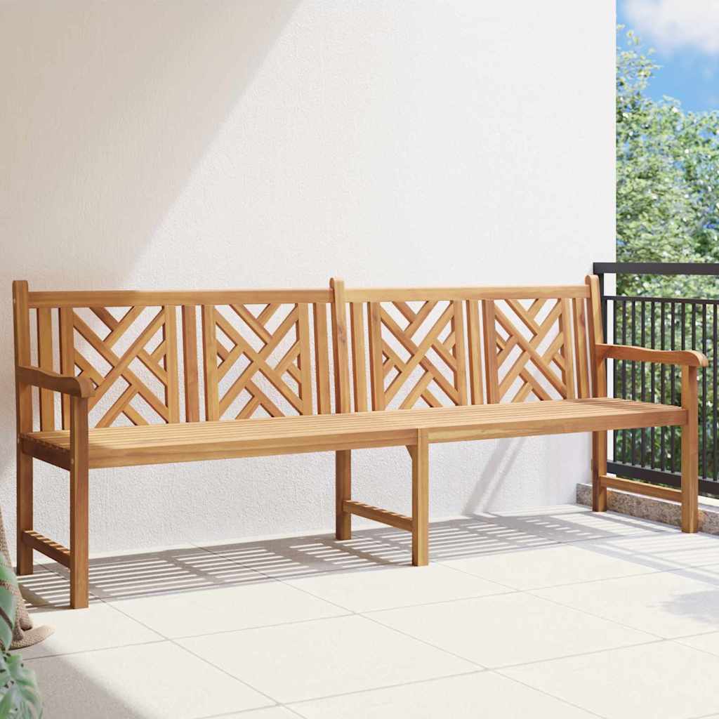 vidaXL Tuinbank Bruin 228 x 60 x 90 cm Massief teakhout