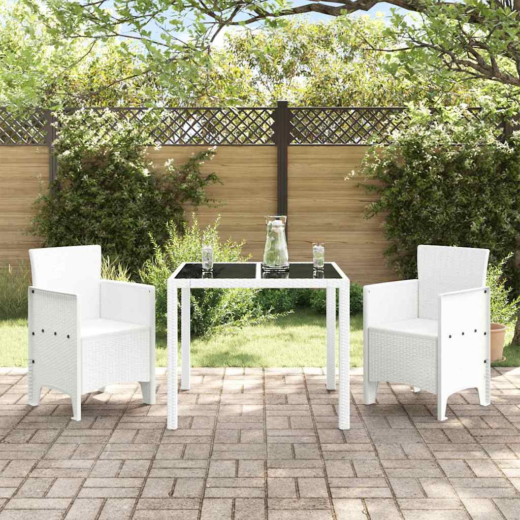 vidaXL Tuinstoel 2 pcs Wit 53 x 49 x 85 cm PP