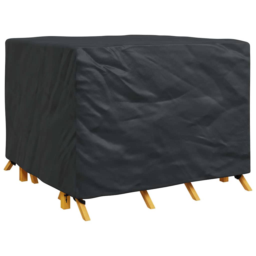 vidaXL Buitenmeubelhoes Zwart 125 x 125 x 74 cm 210D stof