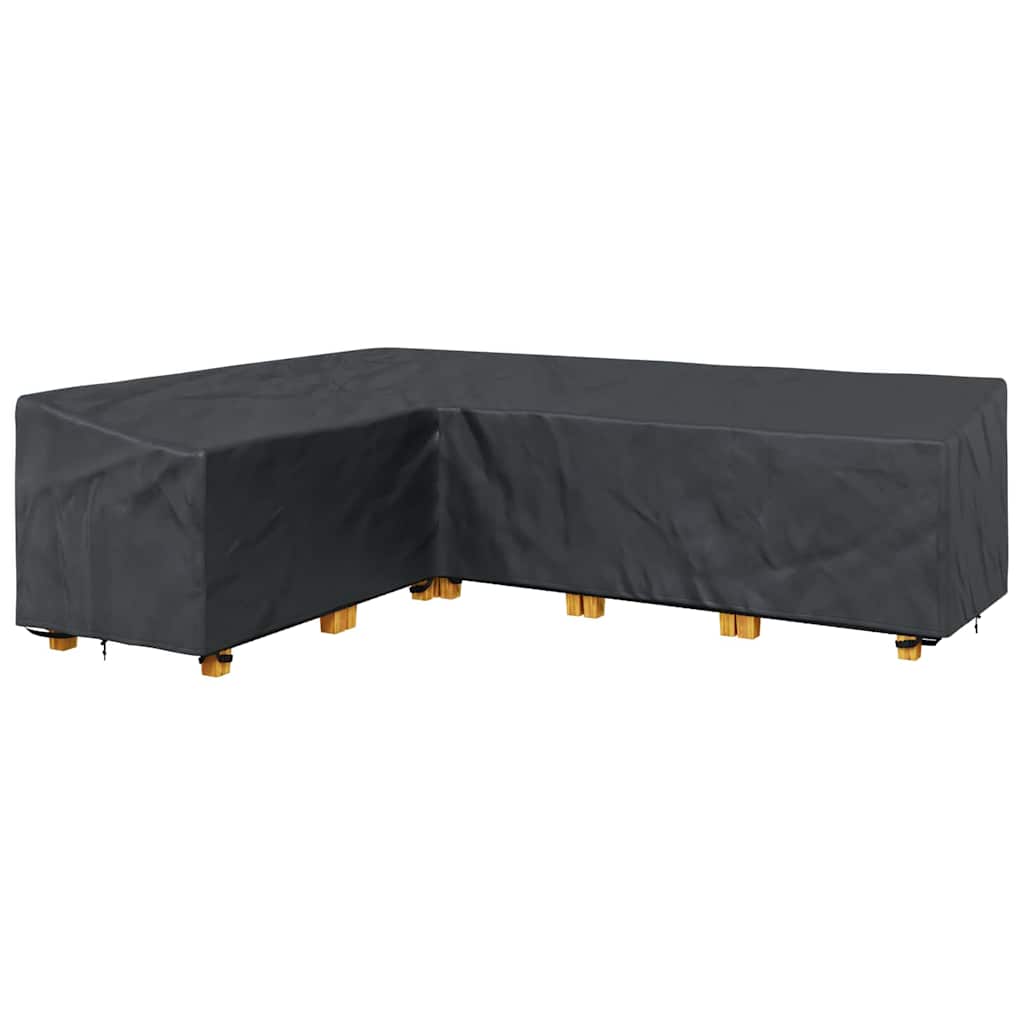 vidaXL Buitenmeubelhoes Zwart 286 x 222 x 80 cm 210D stof
