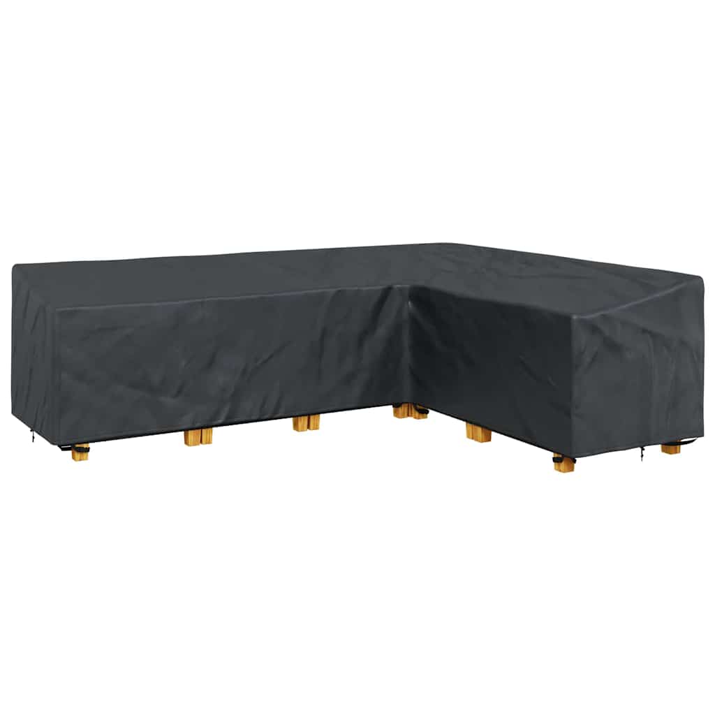 vidaXL Buitenmeubelhoes Zwart 286 x 222 x 80 cm 210D stof