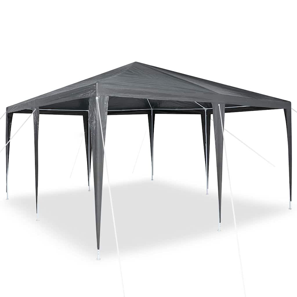 vidaXL Partytent Antraciet, Wit 400 x 400 x 266 cm Polyester, Staal