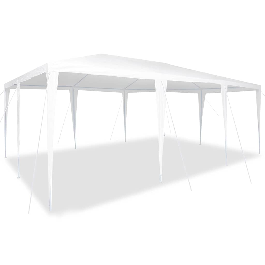 vidaXL Partytent Wit 600 x 400 x 266 cm Polyester, Staal