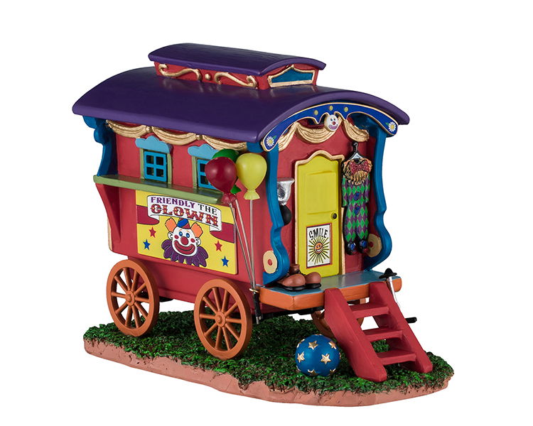 Lemax Friendly The Clown Caravan 11x17x14 cm Kersthuisje - 