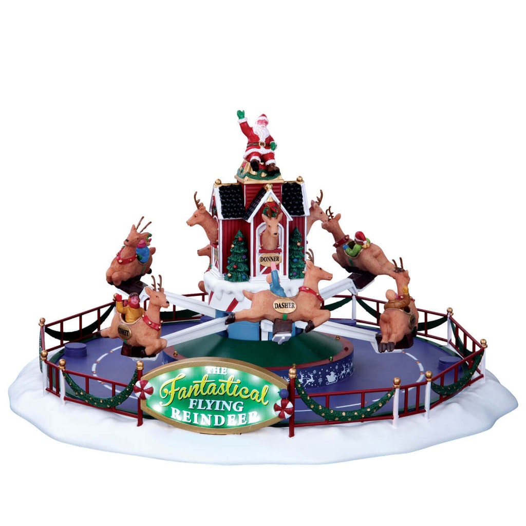 Lemax Reindeer on holiday, with 4.5v adaptor - 