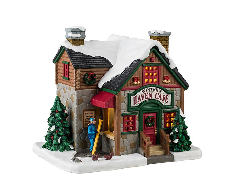 Lemax Winter's Haven CafE 17x24x21 cm Kersthuisje - 