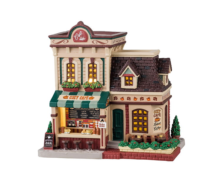 Lemax Cozy CafE 16x22x24 cm Kersthuisje - 