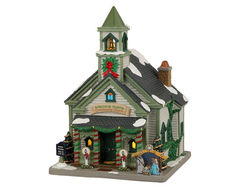 Lemax Balsam Glen Church B/O Led Kerst - 