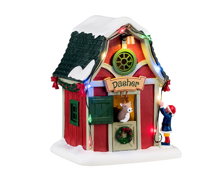 Lemax Dasher's Den 12x14x19 cm Kersthuisje - 