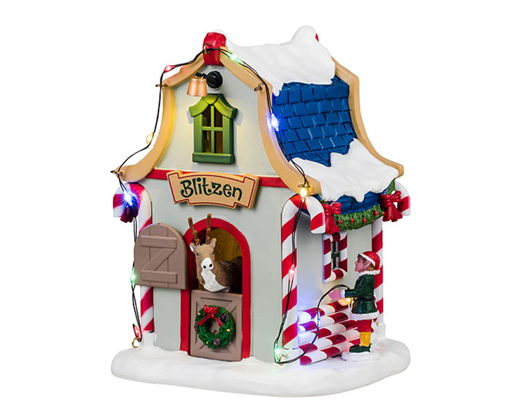 Lemax Blitzen's Den 12x14x19 cm Kersthuisje - 