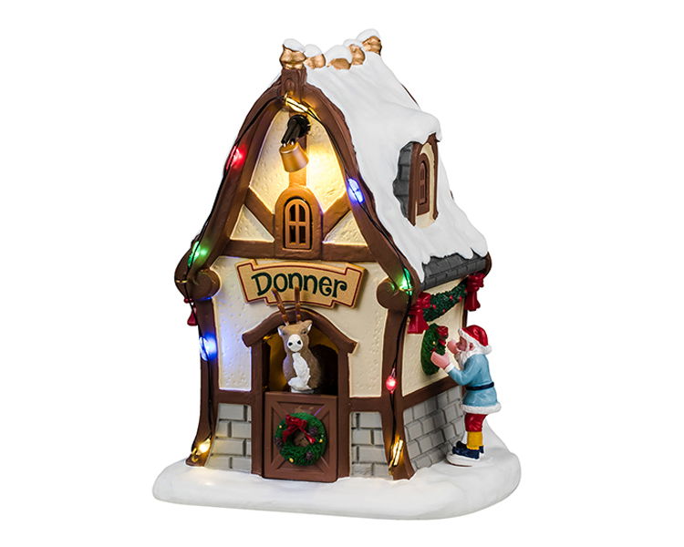Lemax Donner's Den 12x14x19 cm Kersthuisje - 