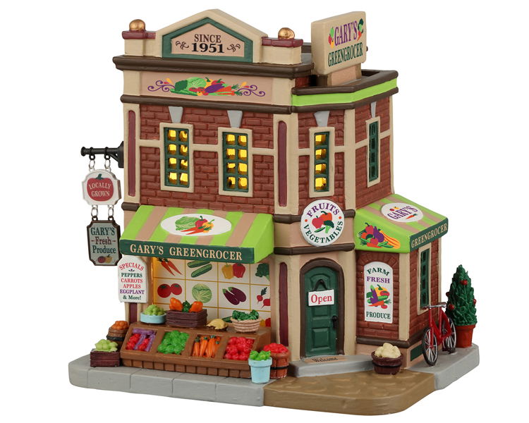 Lemax Gary'S Greengrocer B/O Led B/O Led Kerst - 