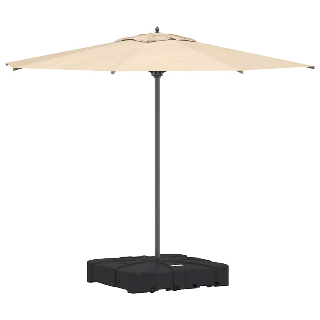 vidaXL Set van Hangende Parasolbasis 2 pcs Zwart 88 x 88 x 19 cm