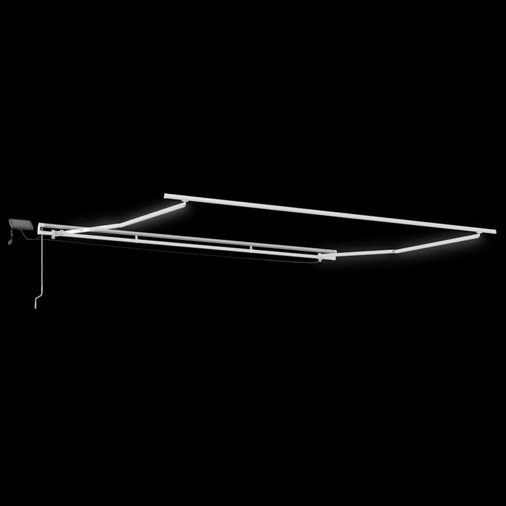 vidaXL Markies met Handmatig Wit 4 × 3,5 m Metaal