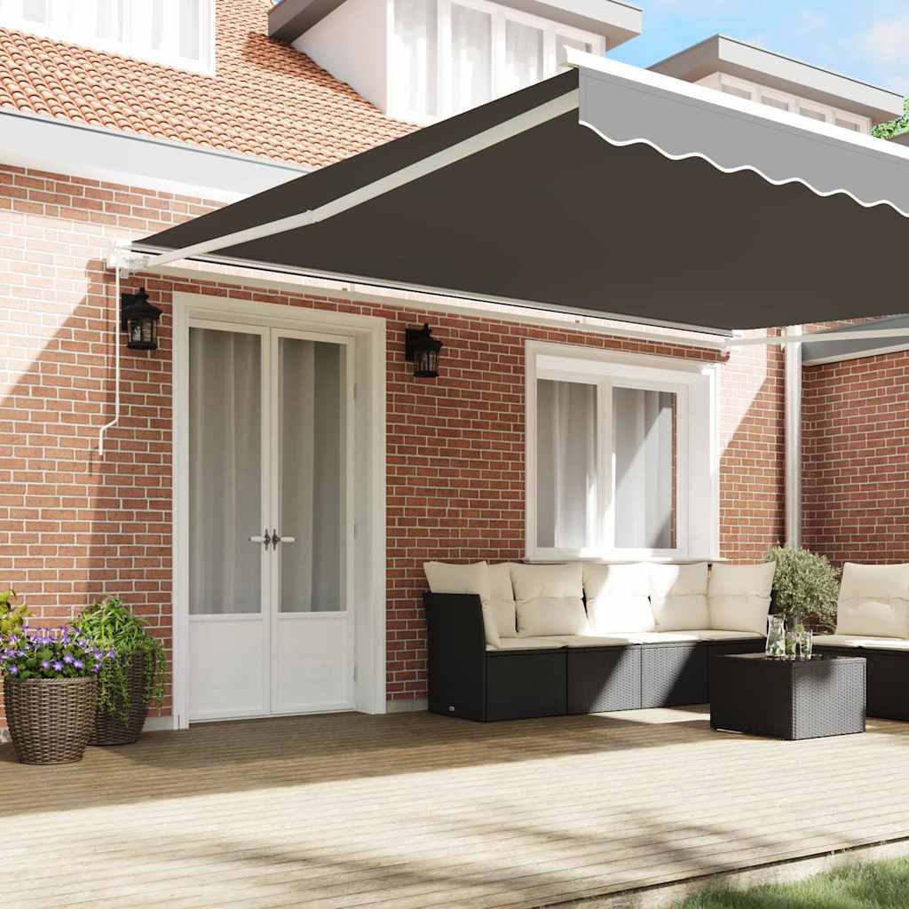 vidaXL Markies Handmatig Wit 4,5 × 3,5 m Metaal