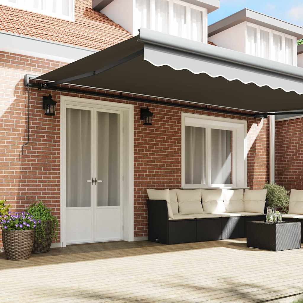 vidaXL Markies Antraciet 5 x 3 m Metaal