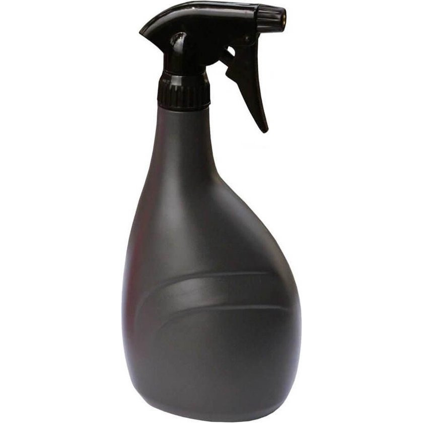 Merkloos Set van 2x stuks plantenspuit/plantensproeier 900 ml antraciet -