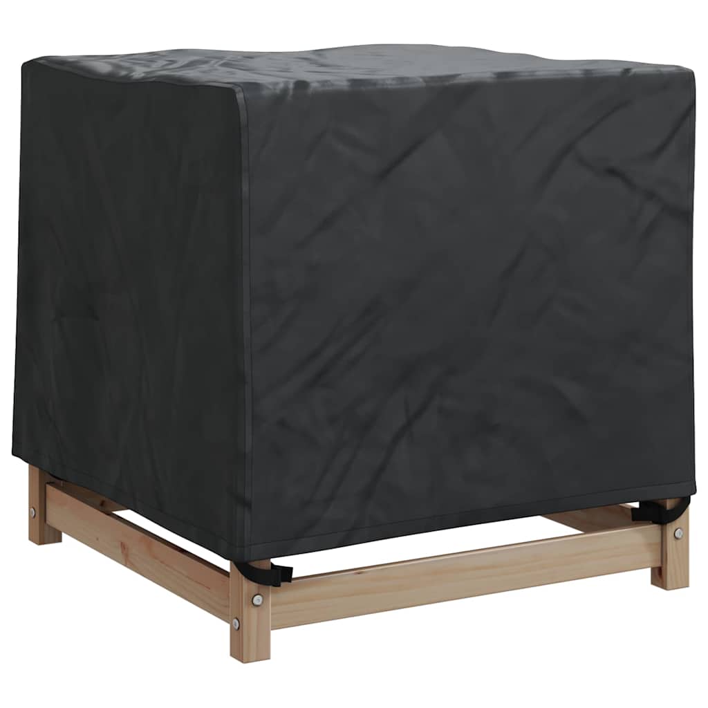 vidaXL Hoes voor tuinmeubelen Zwart 74 x 74 x 60 cm 600D Oxford Stof