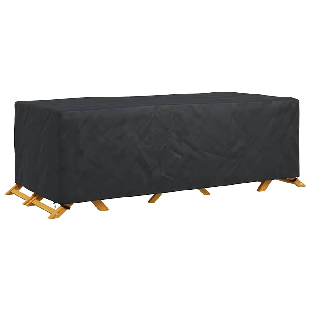vidaXL Hoes voor tuinmeubelen Zwart 300 x 140 x 90 cm 210D