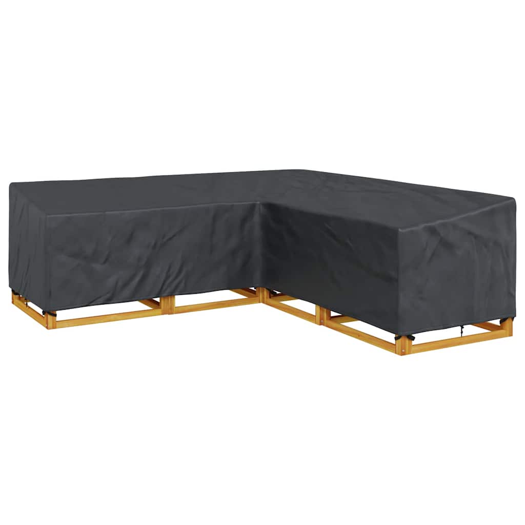 vidaXL Hoes voor tuinmeubelen Zwart 255 x 255 x 80 cm 420D Oxford Stof