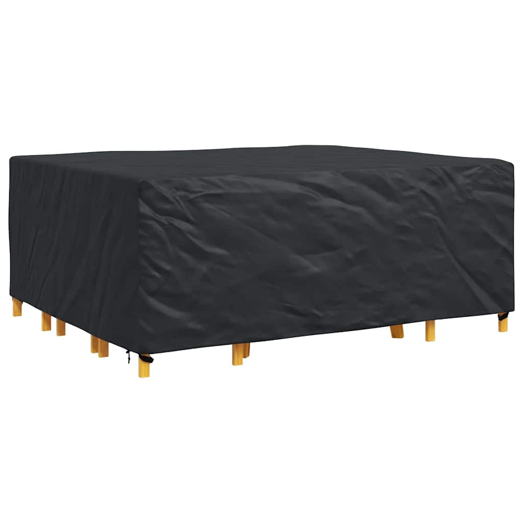 vidaXL Hoes voor tuinmeubelen Zwart 250 x 210 x 90 cm 420D