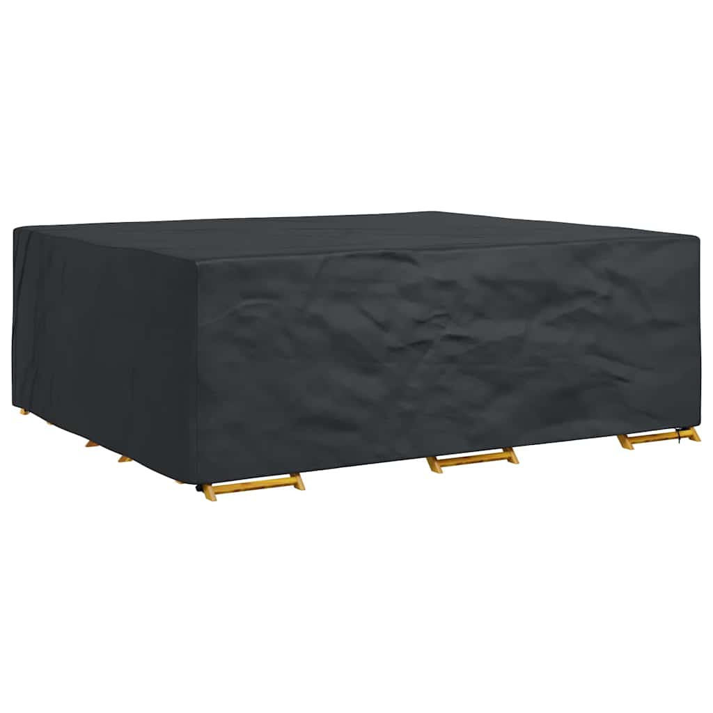 vidaXL Hoes voor tuinmeubelen Zwart 300 x 250 x 100 cm 420D