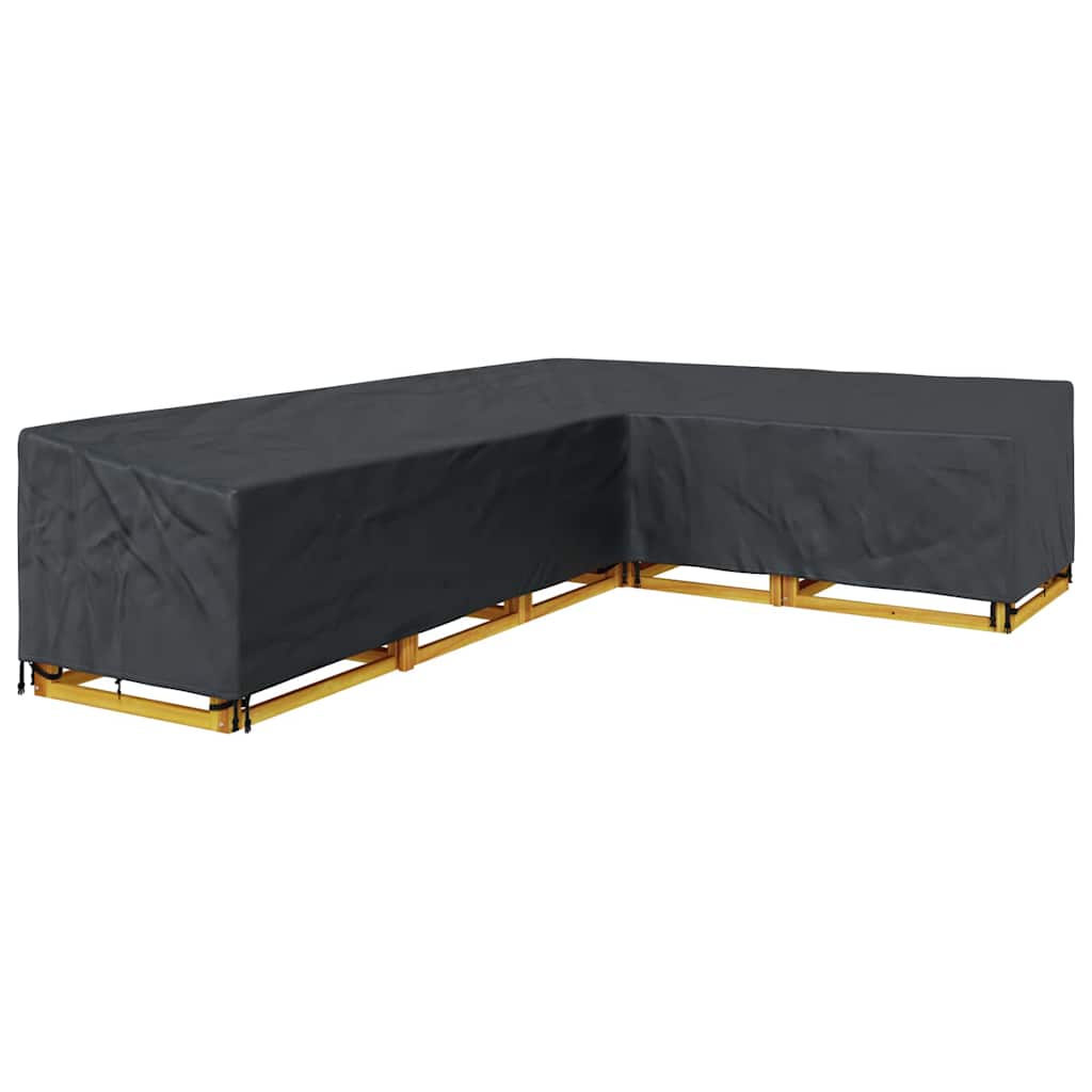 vidaXL Hoes voor tuinmeubelen Zwart 330 x 255 x 80 cm 600D Oxford Stof