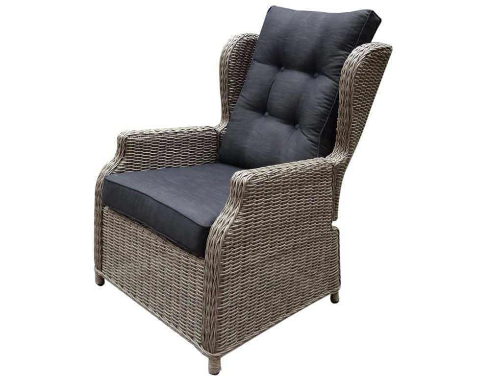 AVH-Collectie Toscane XL lounge tuinstoel verstelbaar grijs