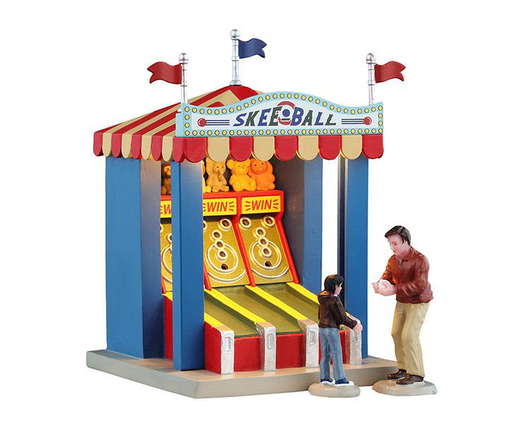 Lemax Kerstdorpminiatuur Skee Ball Game 15x16x23 cm 3st - 