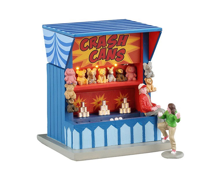 Lemax Kerstdorpminiatuur Crash Cans Game 15x16x23 cm 2st - 