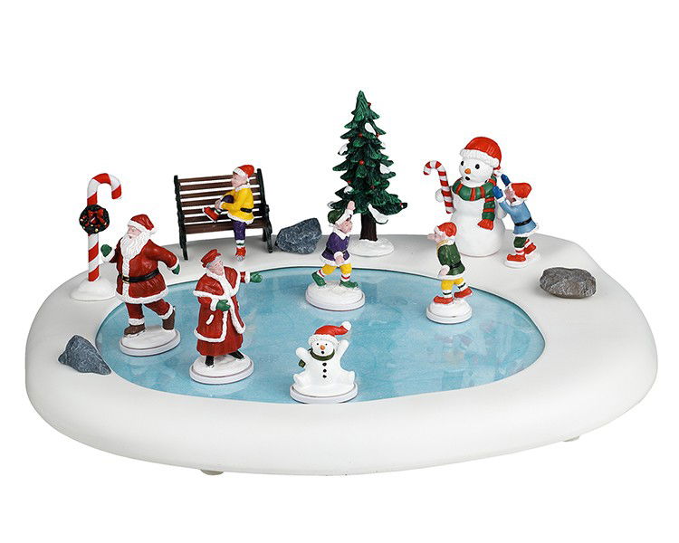 Lemax Kerstdorpminiatuur Northern Lights Skating Pond 36x9x29 cm - 