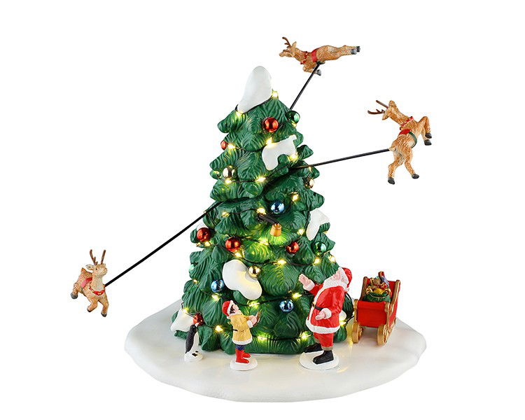 Lemax Kerstdorpminiatuur Reindeer Races 26x30x27 cm - 