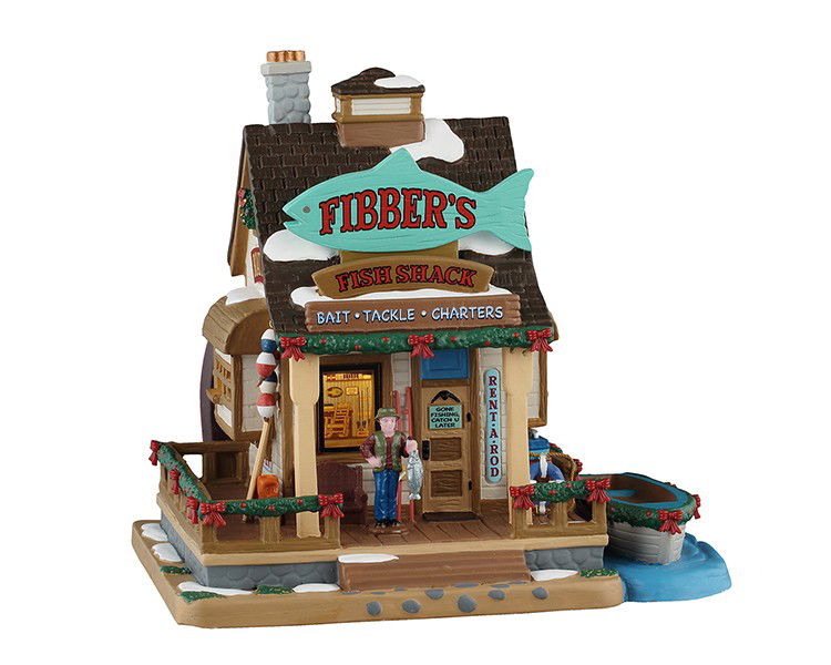 Lemax Kerstdorpminiatuur Fibber's Fish Shack 19x23x22 cm - 