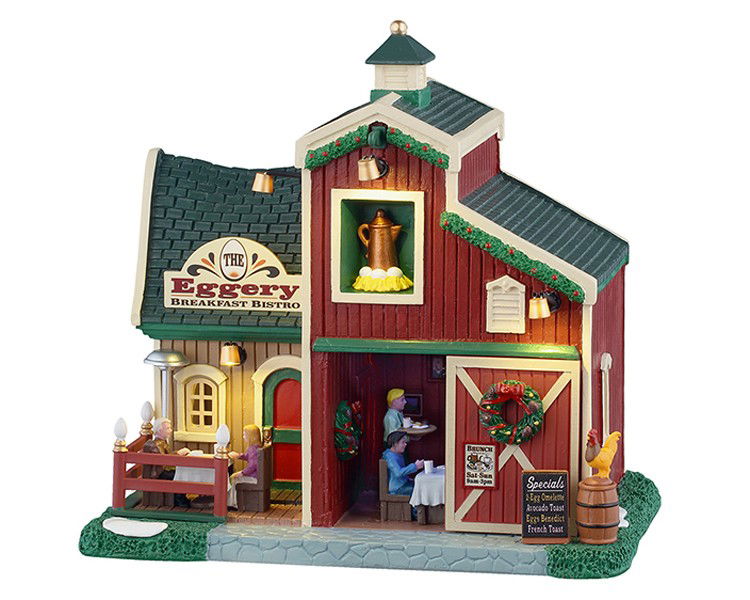 Lemax Kerstdorpminiatuur The Eggery Breakfast Bistro 18x26x27 cm - 