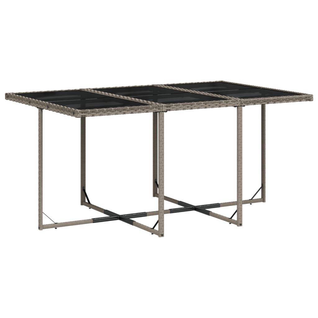 vidaXL 11-delige tuinset met kussens, grijs polyrotan