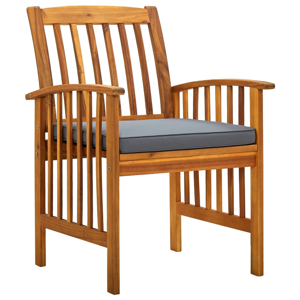 vidaXL Tuinstoelen 8 stuks met kussens, massief acaciahout