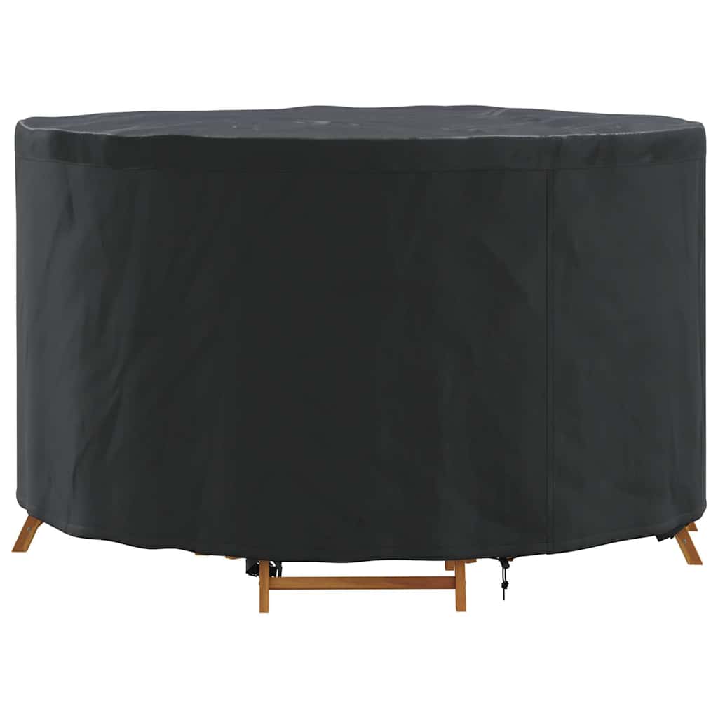 vidaXL Hoes voor tuinmeubelen Zwart 128 x 128 x 71 cm 210D stof