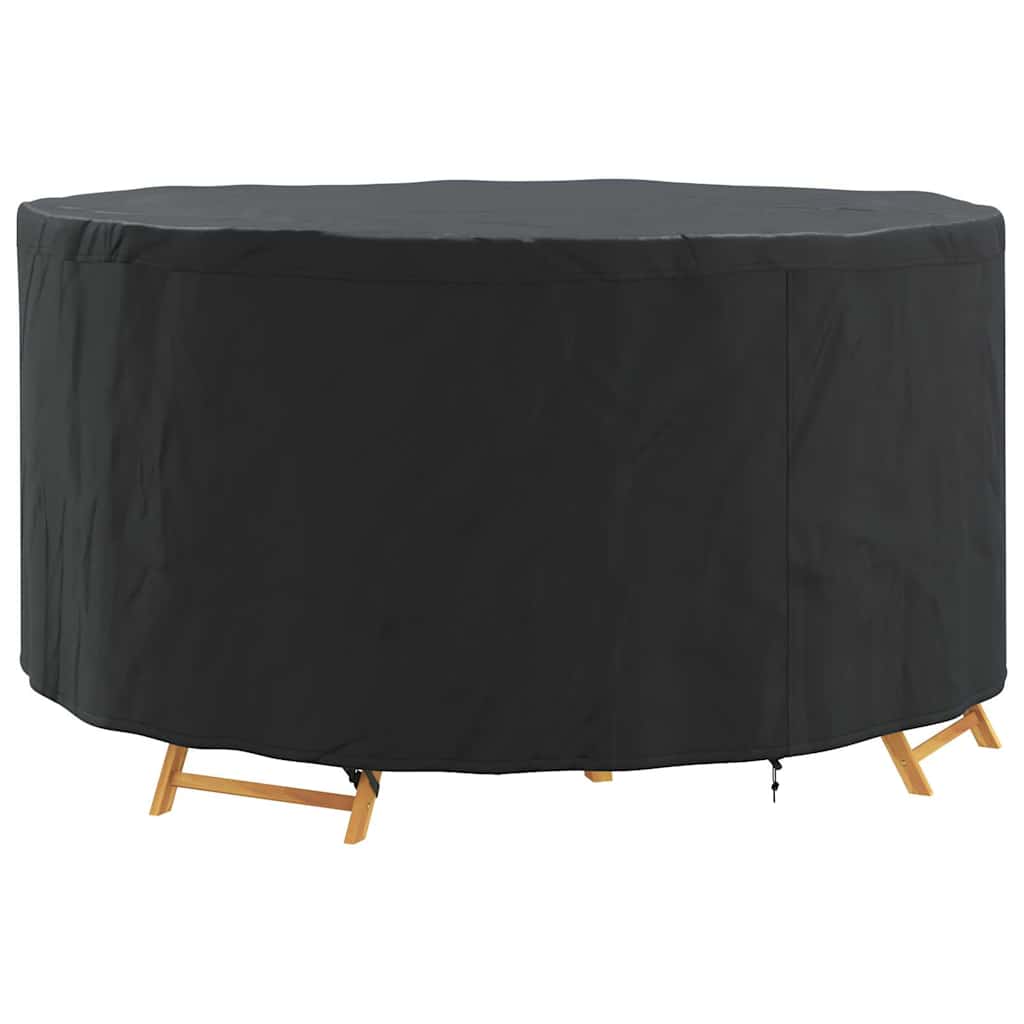 vidaXL Hoes voor tuinmeubelen Zwart 182 x 182 x 85 cm 600D stof