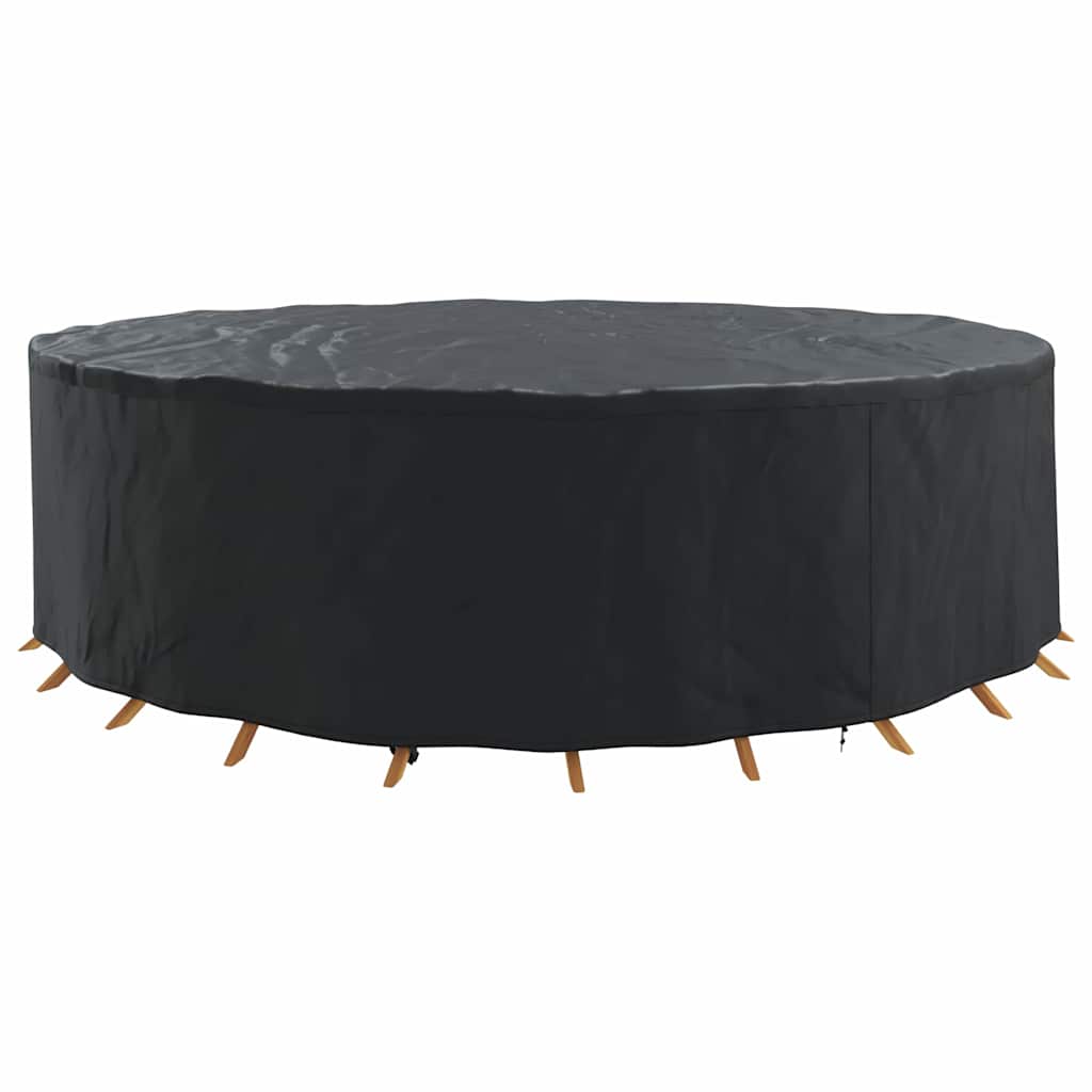 vidaXL Hoes voor tuinmeubelen Zwart 320 x 320 x 105 cm 420D stof
