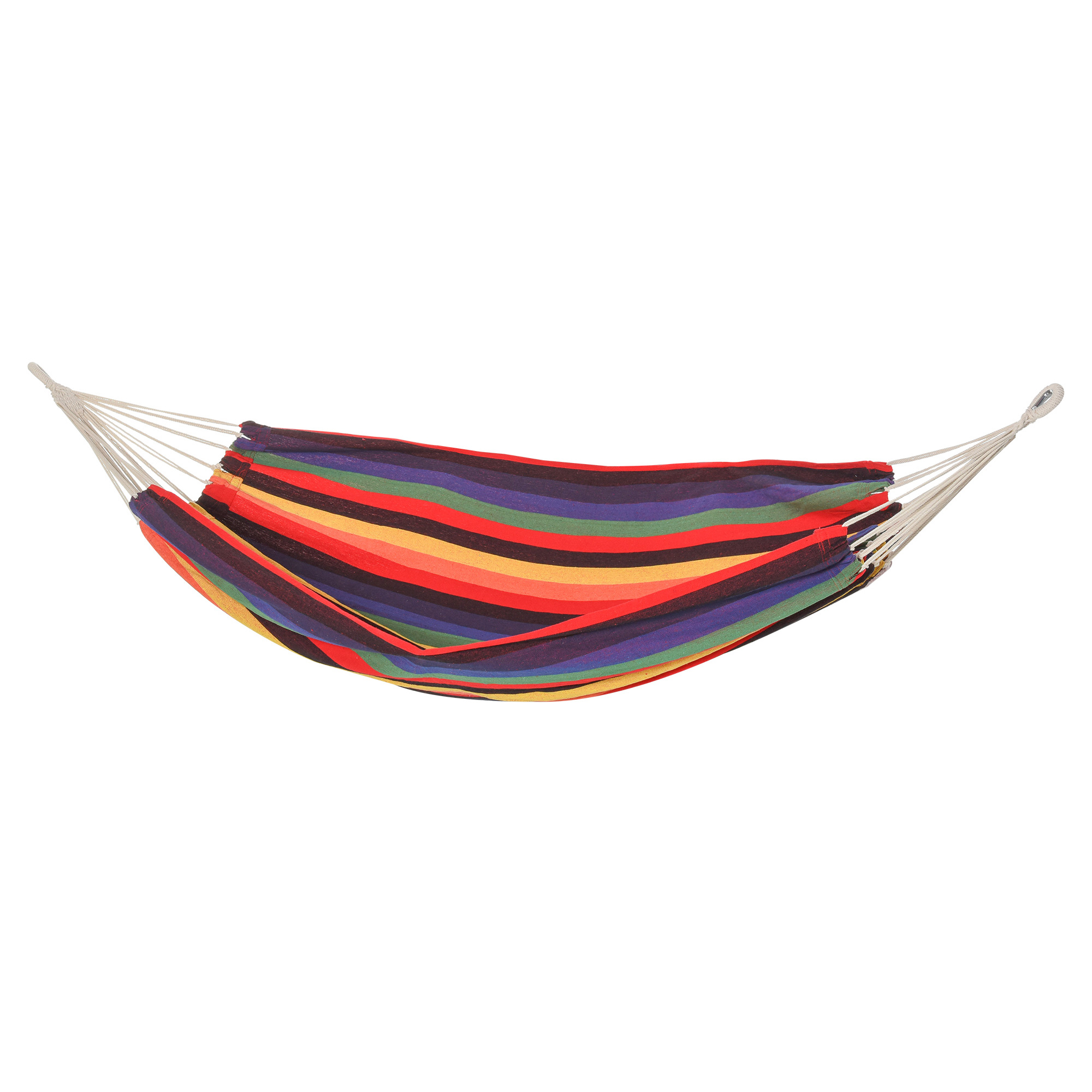 Outsunny hangmat, comfortabel outdoor, met draagtas, weerbestendig, 290 x 150 cm, veelkleurig | Aosom.nl