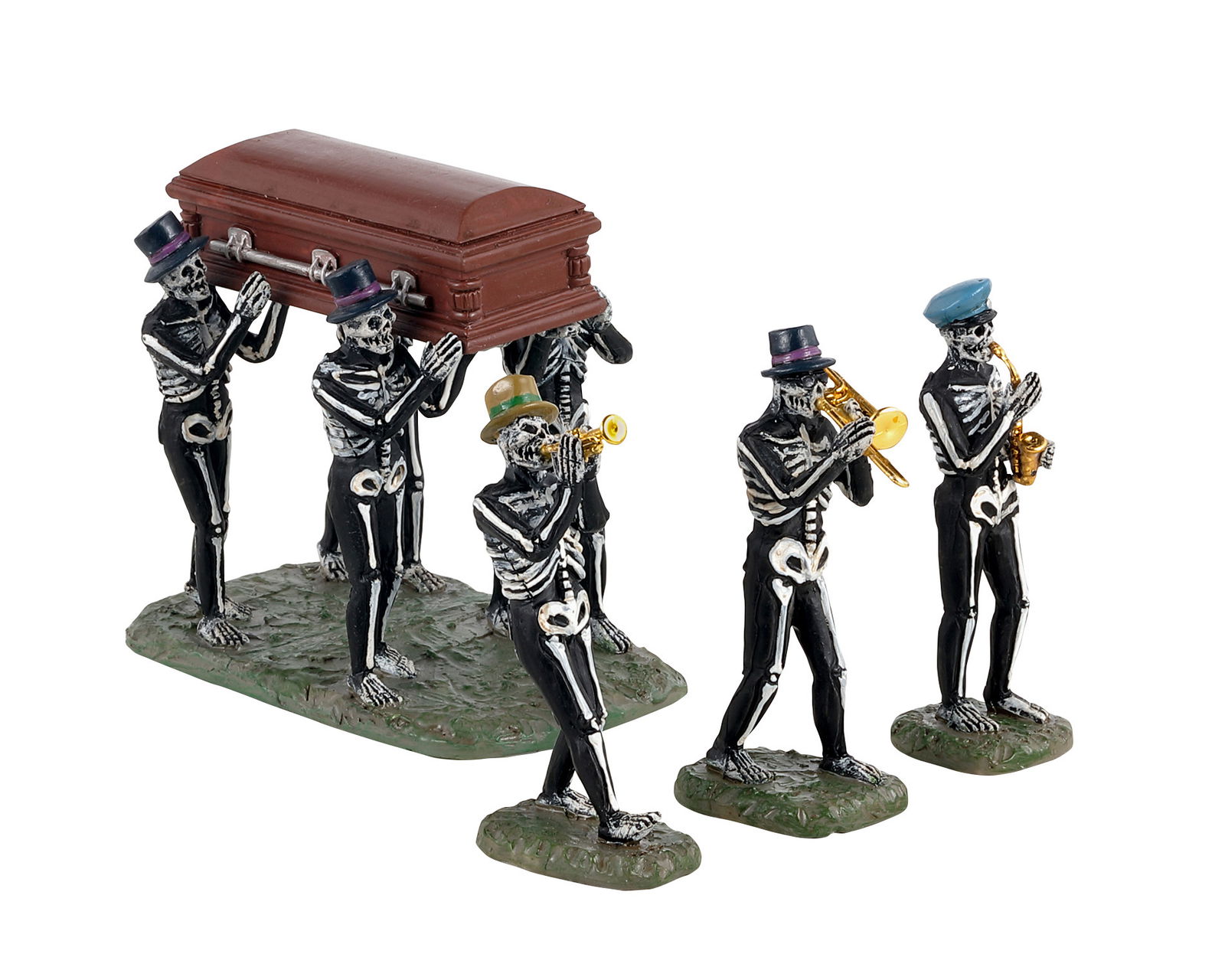 Lemax Jazz funeral, set of 4 - 