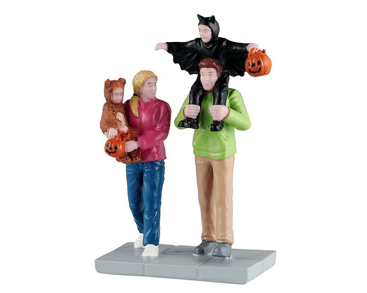 Lemax Halloweenminiatuur Neighborhood Trick-or-treaters 12x4x18 cm - 