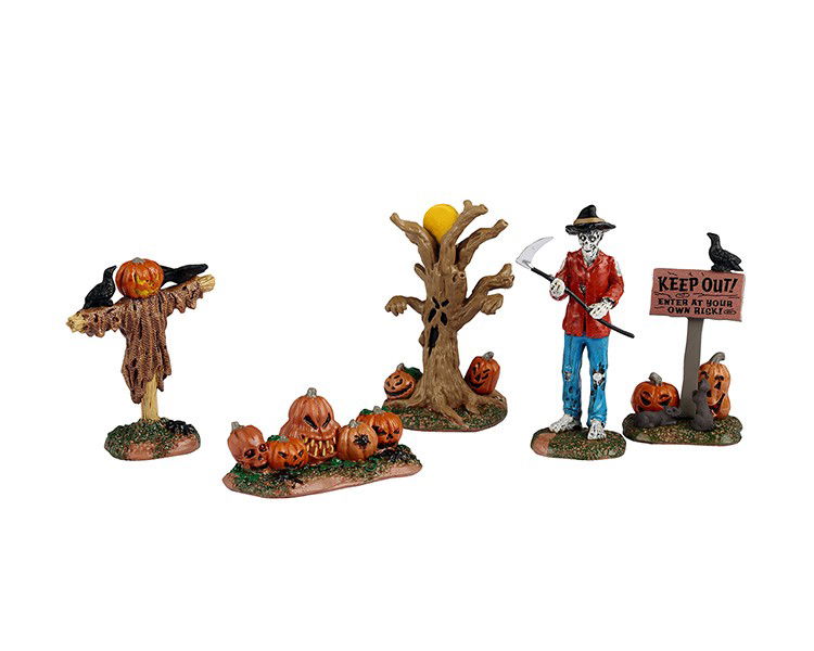 Lemax Halloweenminiatuur Creepy Pumpkin Patch 15x4x23 cm 5st - 